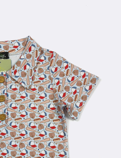 Clothing for Toddler Boy - Play Ball Boy Collar Shirt