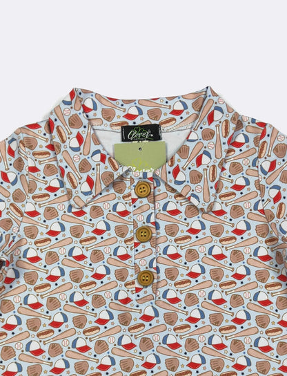 Clothing for Toddler Boy - Play Ball Boy Collar Shirt