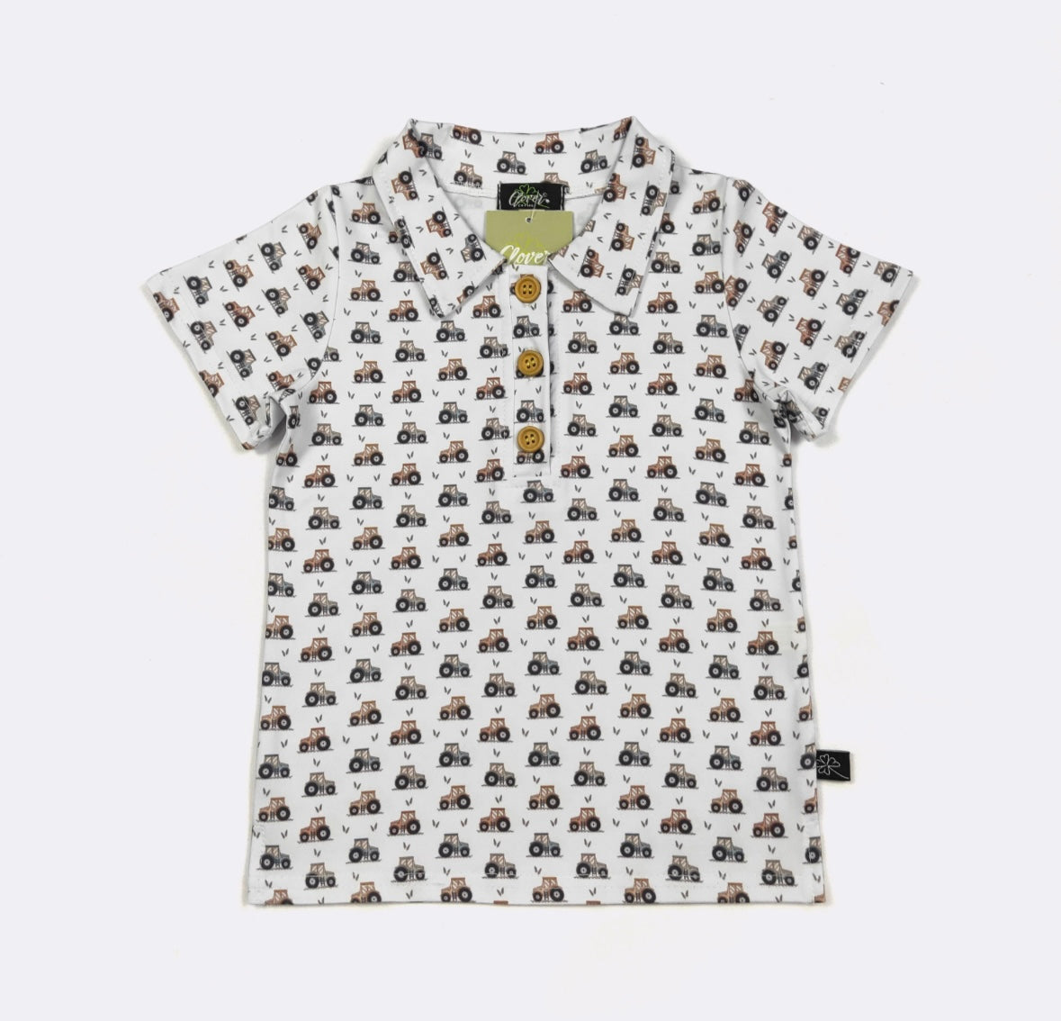 Clothing for Toddler Boy - Tiny Tractor Boy Collar Shirt