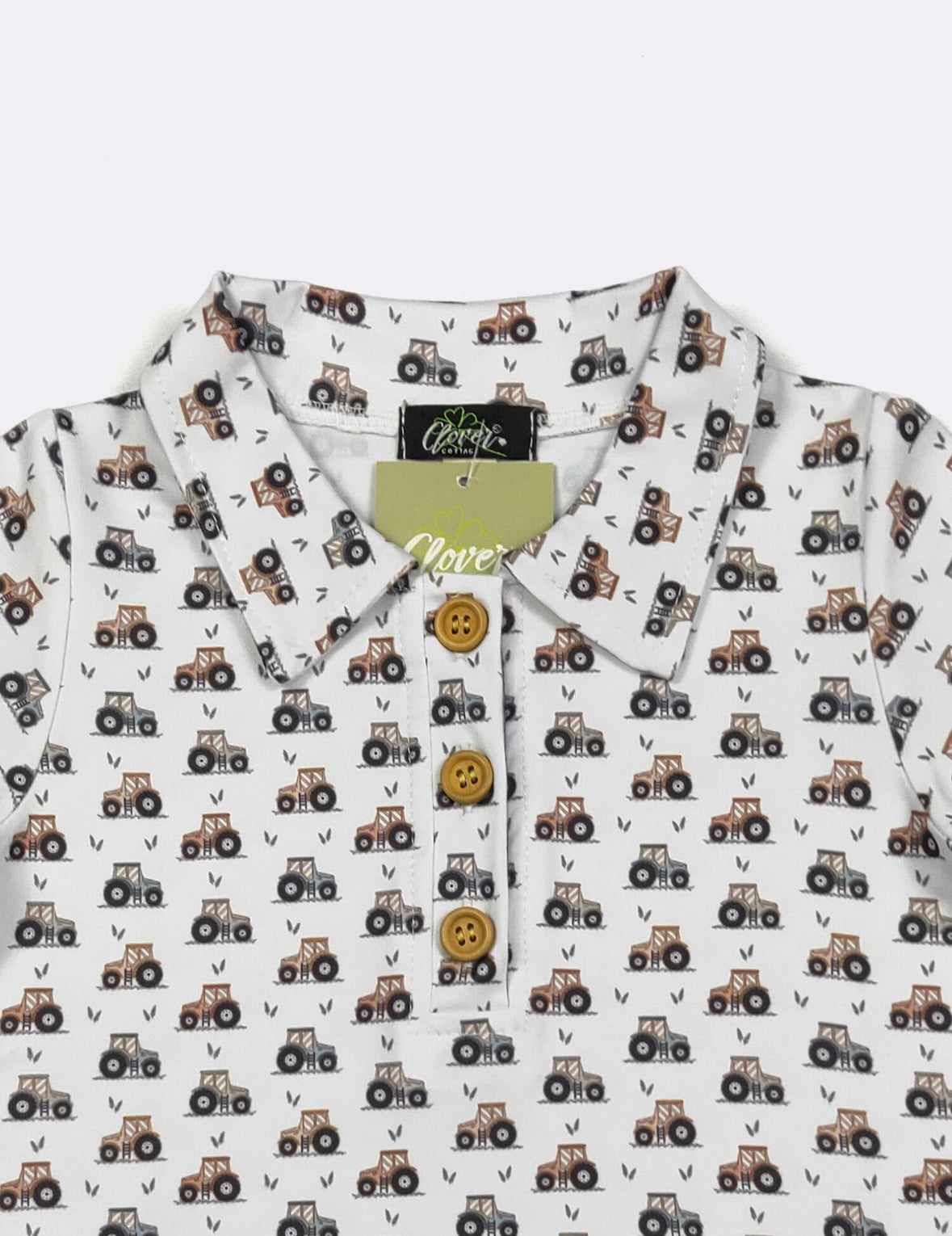 Clothing for Toddler Boy - Tiny Tractor Boy Collar Shirt