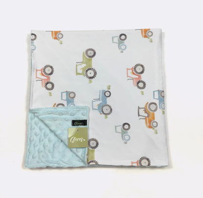 Baby Blanket - Tractor Trot