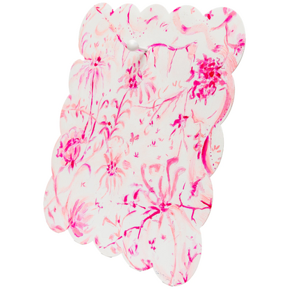 Decor - RTC Pink Chinoiserie Scallop Display Board