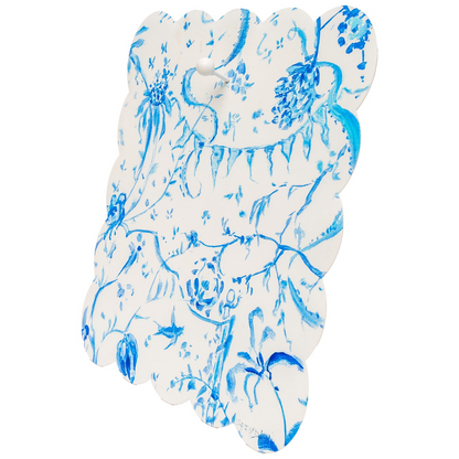 Decor - RTC Blue Chinoiserie Scallop Display Board