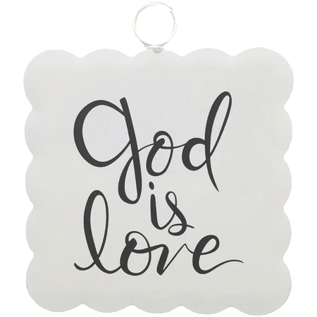 Decor - RTC Mini Art Scallop "God is Love"