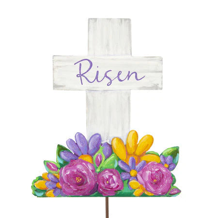 Decor - RTC Risen Cross & Flowers
