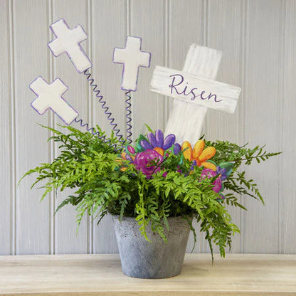 Decor - RTC Risen Cross & Flowers