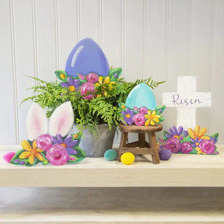 Decor - RTC Risen Cross & Flowers