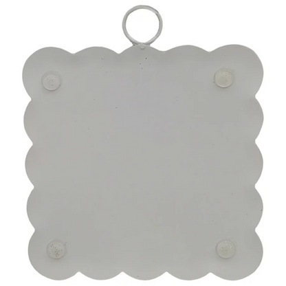 Decor - RTC Mini Scallop Bunny In Boxwood Wreath