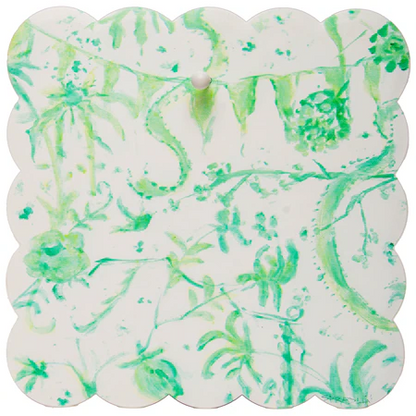 Decor - RTC Green Chinoiserie Scallop Display Board