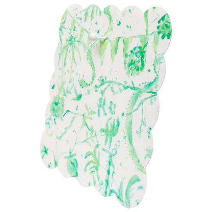 Decor - RTC Green Chinoiserie Scallop Display Board