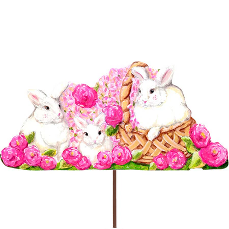 Decor - RTC Mantel Roses & Bunnies
