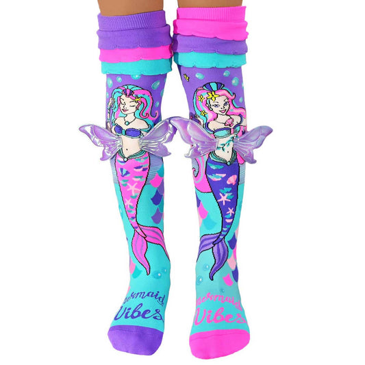 Mermaid Vibes Socks - ages 6-99, one size fits most