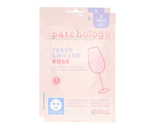 Serve Chilled Rose’ Hydrating & Protecting Mask by Patchology (2 masks)