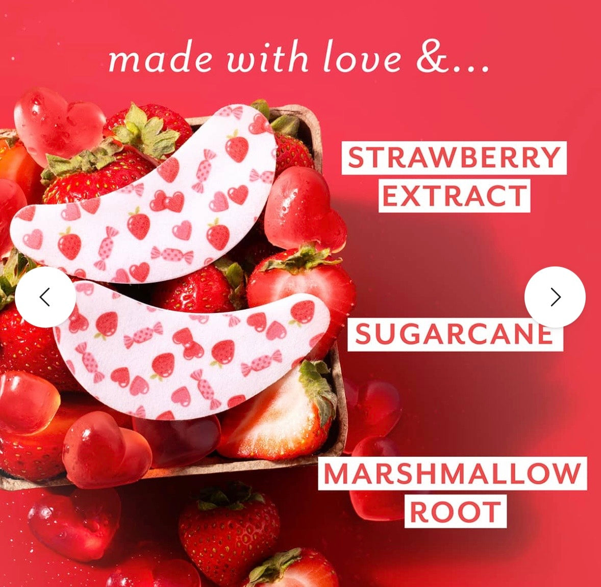 Eye Want Candy - Eye Smoothing &amp; Hydrating No-Slip Eye Patches - 1 pair