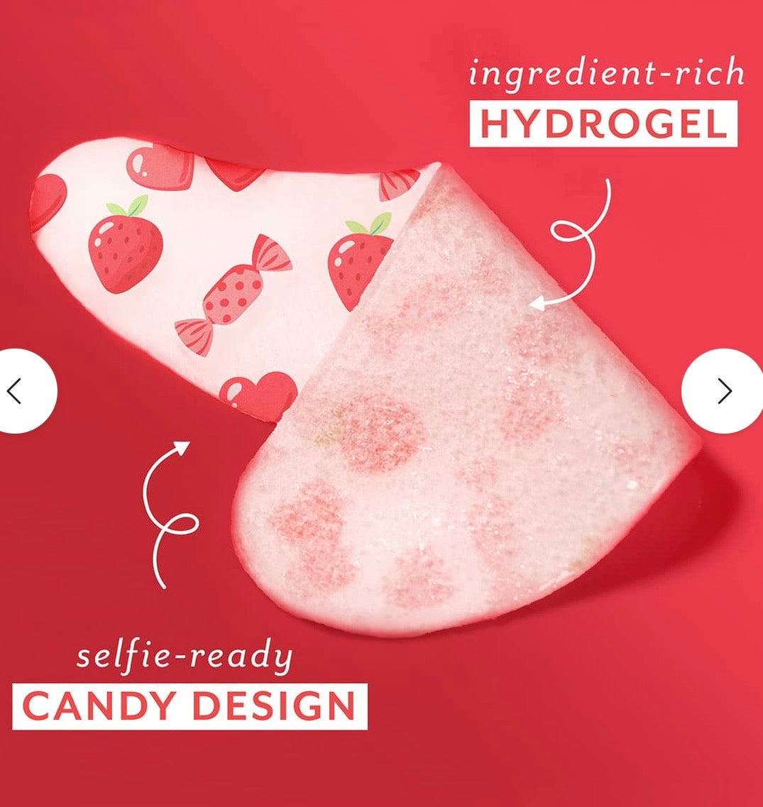 Eye Want Candy - Eye Smoothing &amp; Hydrating No-Slip Eye Patches - 1 pair