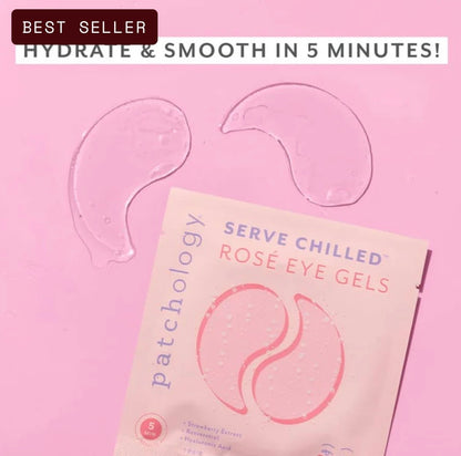Rosé Serve Chilled™Hydrating Under Eye Masks - 1 pair