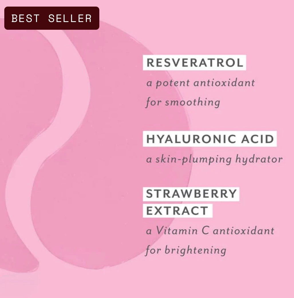 Rosé Serve Chilled™Hydrating Under Eye Masks - 1 pair