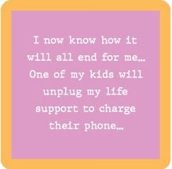 Unplug Life Support Coaster