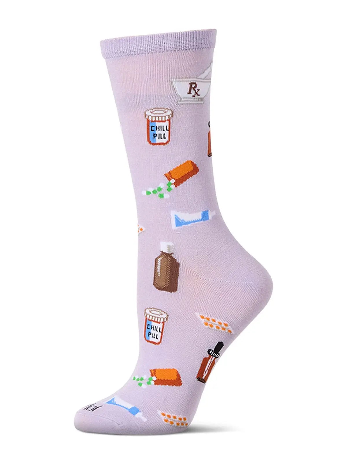 MeMoi’ Rx Bamboo Crew Socks - Lavender