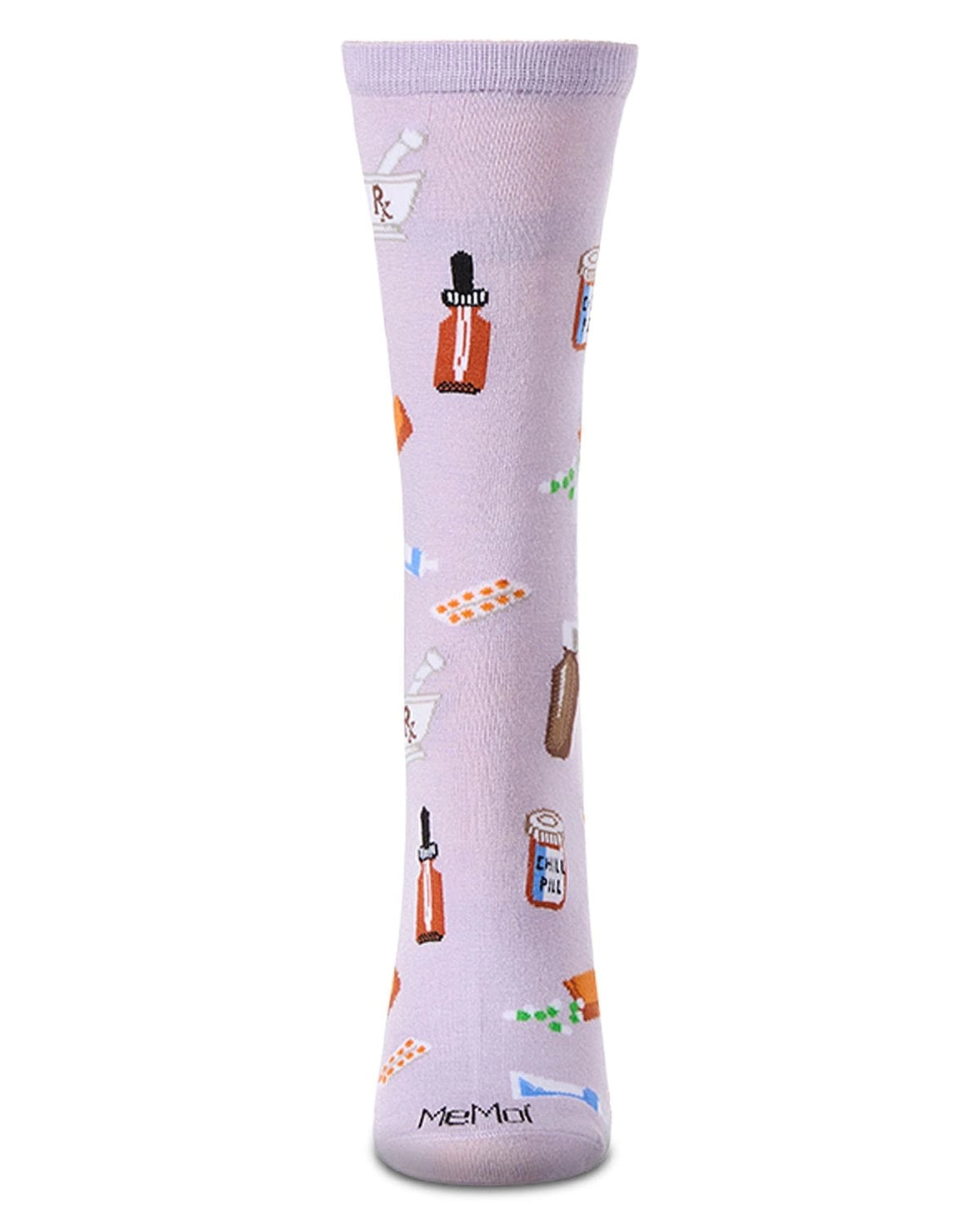 MeMoi’ Rx Bamboo Crew Socks - Lavender