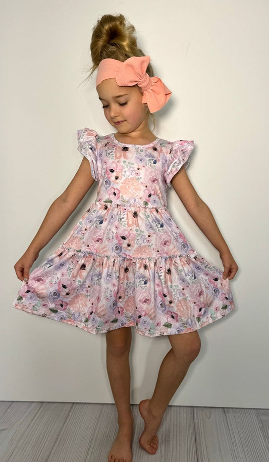 Clothing for Toddler Girl - Flower Canvas Girls Dress