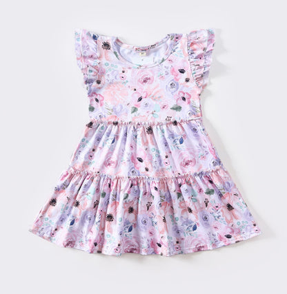 Clothing for Toddler Girl - Flower Canvas Girls Dress