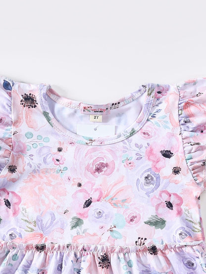 Clothing for Toddler Girl - Flower Canvas Girls Dress