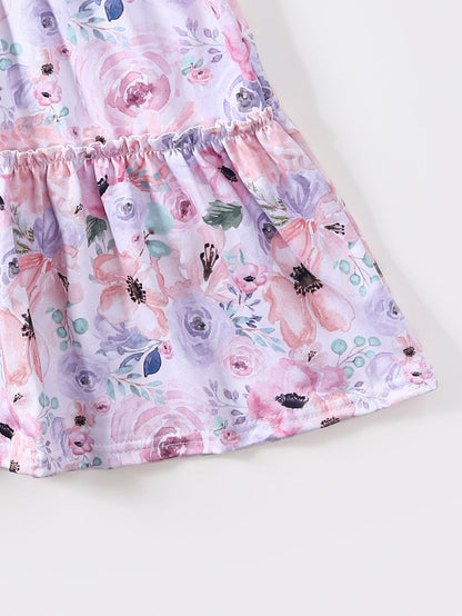 Clothing for Toddler Girl - Flower Canvas Girls Dress