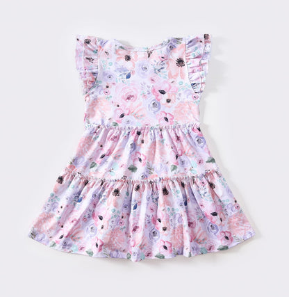 Clothing for Toddler Girl - Flower Canvas Girls Dress