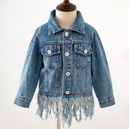 Clothing for Toddler Girl - Fringe Jean Jacket