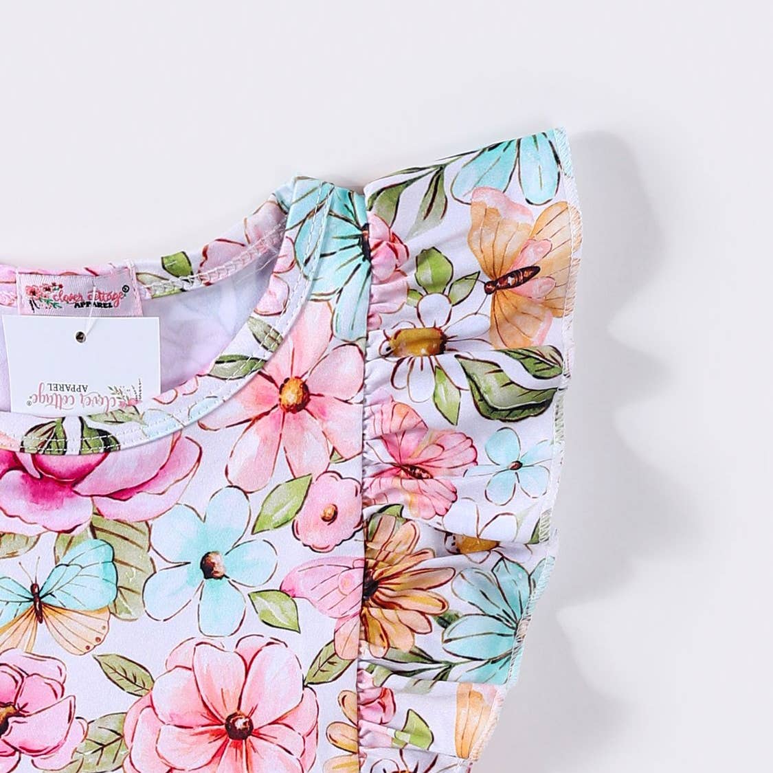 Clothing for Toddler Girl - Pink Butterfly Floral Girls Dress