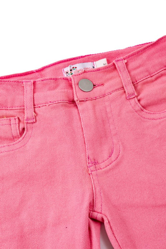 Clothing for Toddler Girl - Pink Jean Denim Flares