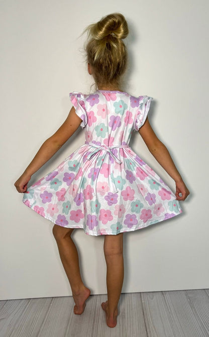 Clothing for Toddler Girl - Purple Daisy Girls Dress