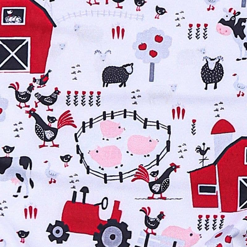 Clothing for Baby Boy-Red Barn Baby Boy Romper