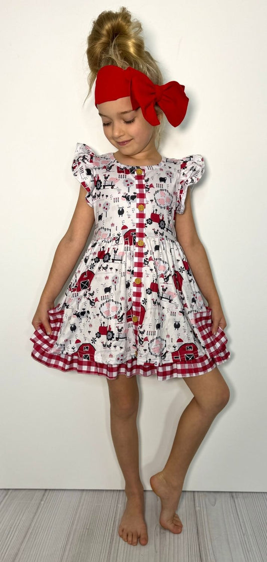Clothing for Toddler Girl - Red Barn Girls Dress