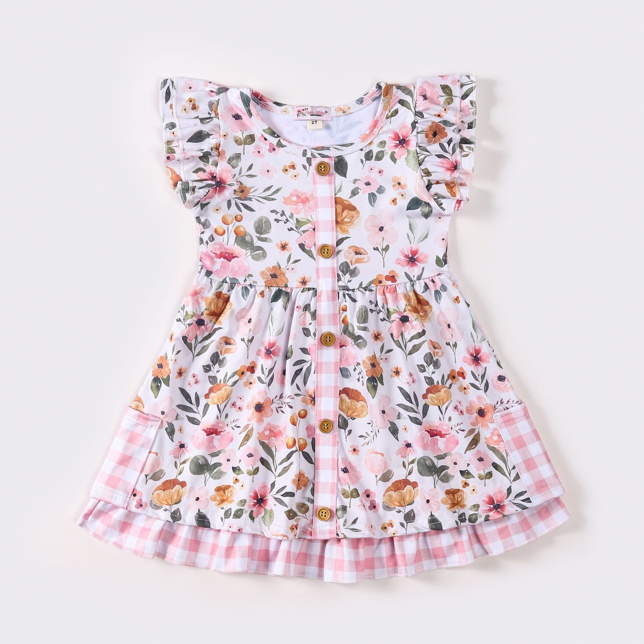 Clothing for Toddler Girl - Wispy Blooms Girls Dress