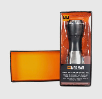 Mad Man 10 Function Flashlight Survival Tool