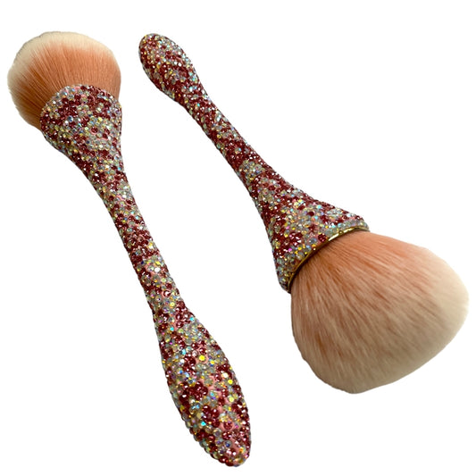 Bling Bling Pink Multi Rhinestones Makeup Brush