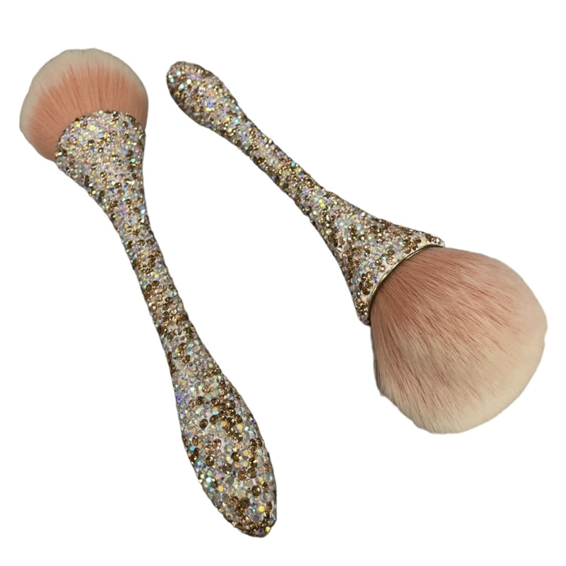 Bling Bling Gold Multi Rhinestones Makeup Brush