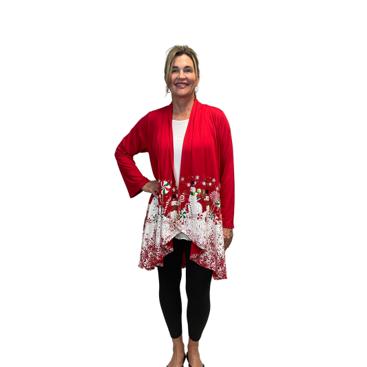 Frosty In Candyland Long Sleeve Kimono