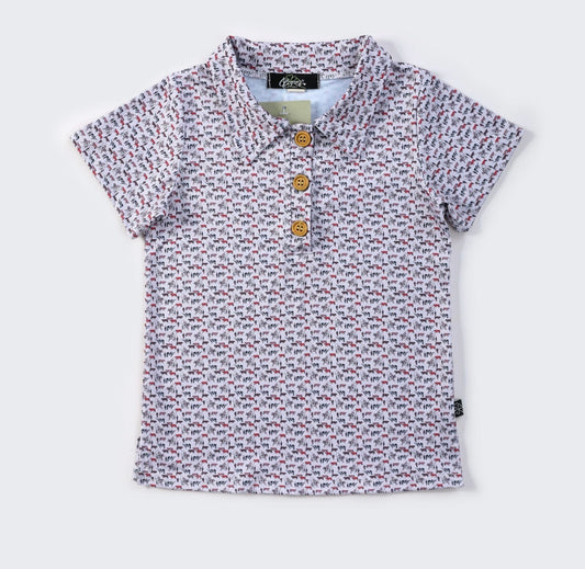 Clothing for Toddler Boy - Ropin' Cattle Boy Collar Shirt