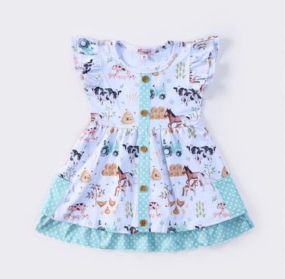 Clothing for Toddler Girl - Hobby Farm Summer Girls Dress