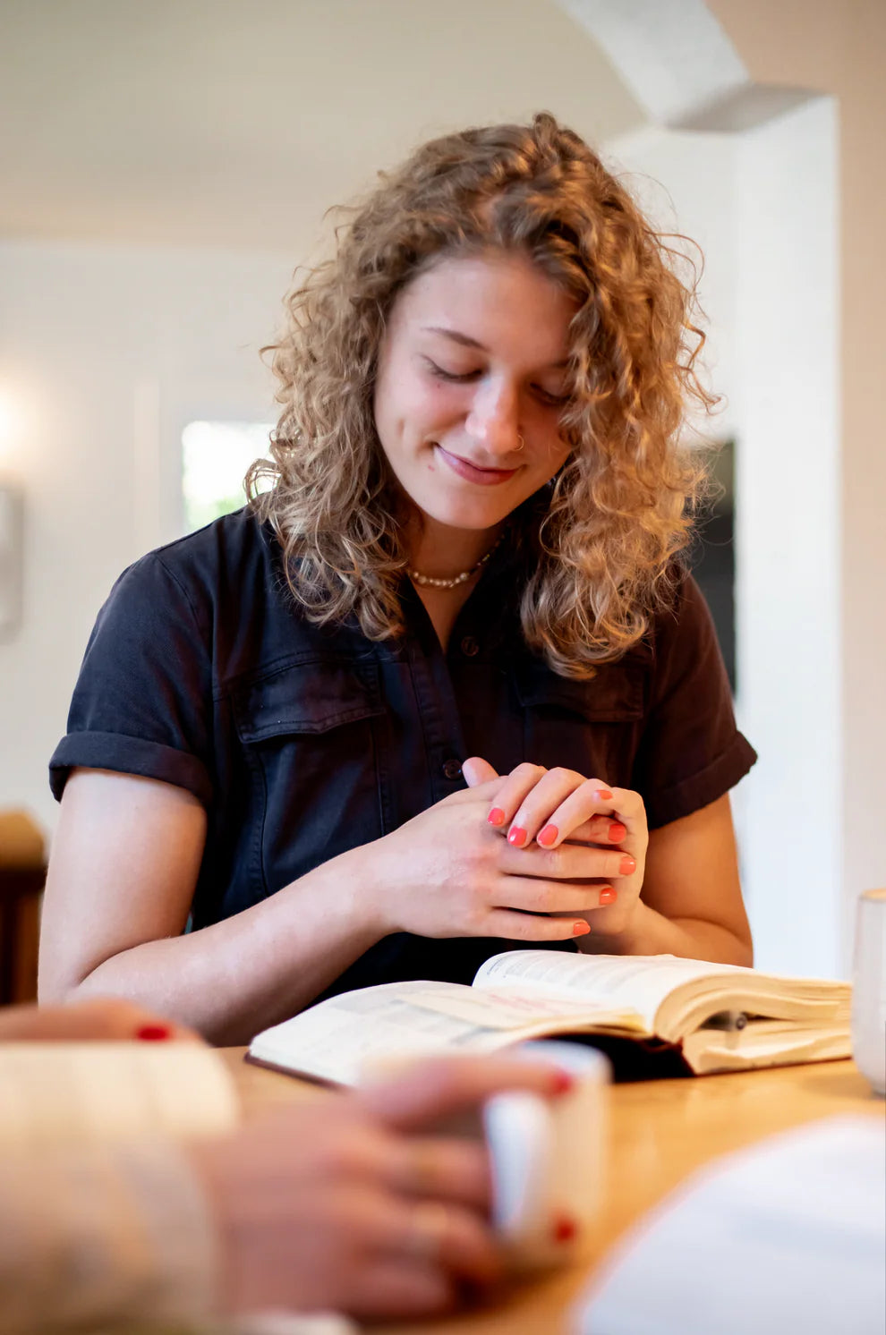 “Abide” Non-toxic Nail Polish with an Inspirational reminder® - poppy coral