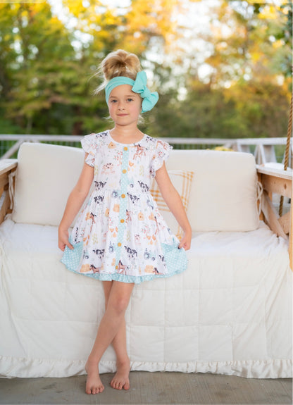 Clothing for Toddler Girl - Hobby Farm Summer Girls Dress