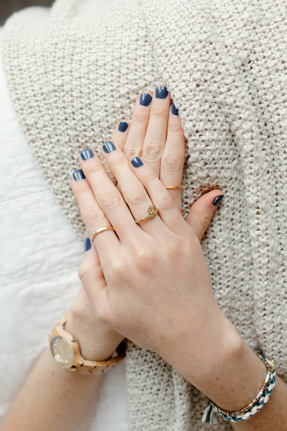 “Believe” Non-toxic Nail Polish with an Inspirational reminder® - that perfect shade between denim blue and the sea