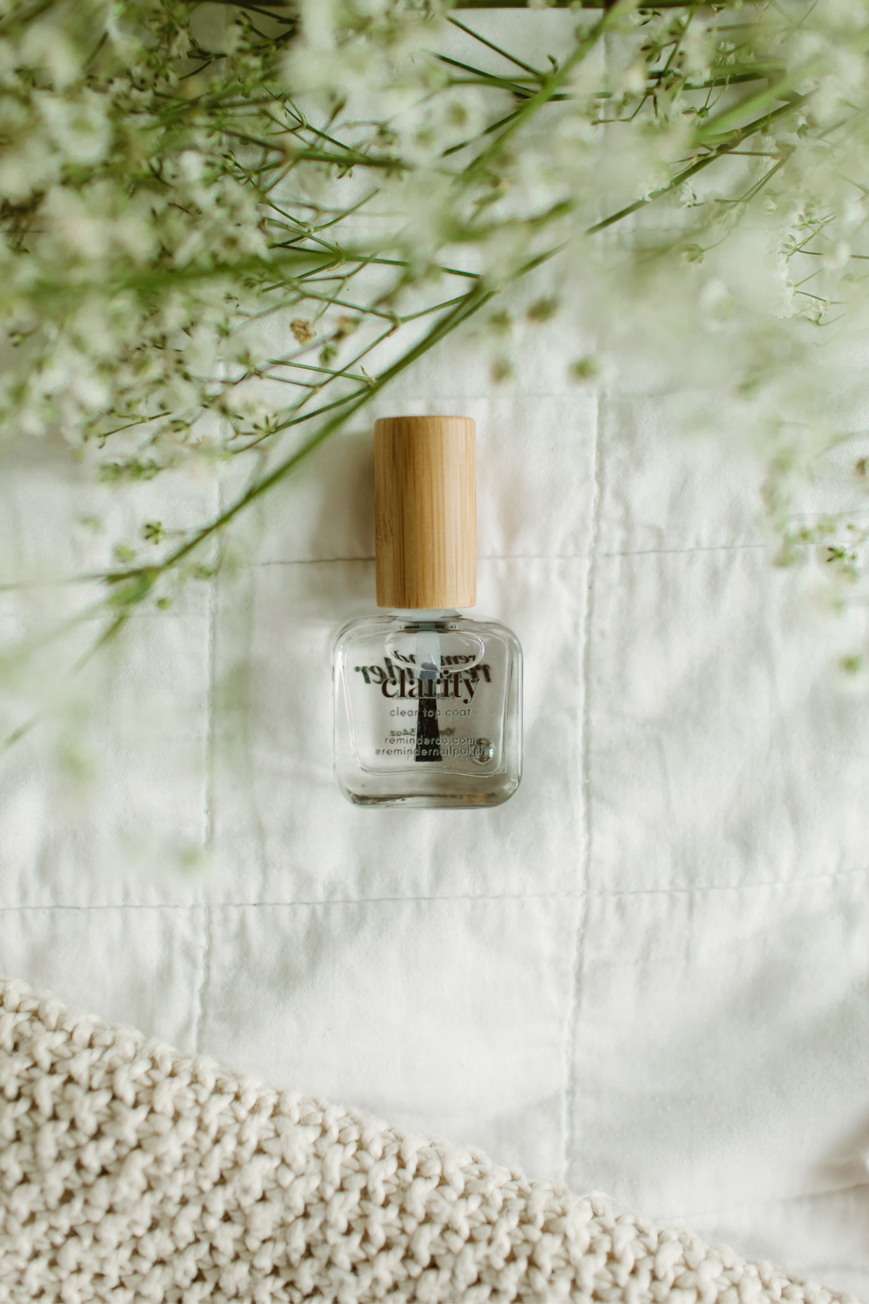 “Clarity” Non-toxic Nail Polish with an Inspirational reminder® - clear