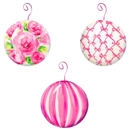Decor RTC - Pink Fanciful Ball Ornament
