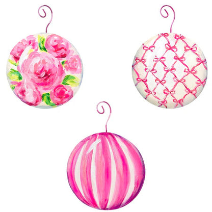 Decor RTC - Pink Fanciful Ball Ornament