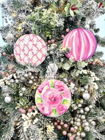 Decor RTC - Pink Fanciful Ball Ornament