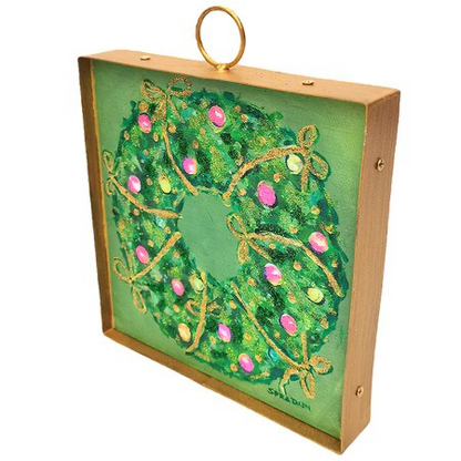 Decor RTC - Mini Art Gold Ribbon Wreath